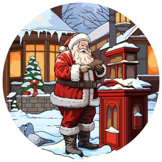 涂色页专辑: 圣诞老人