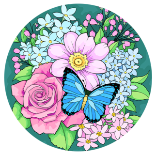 Fairy Among Flowers