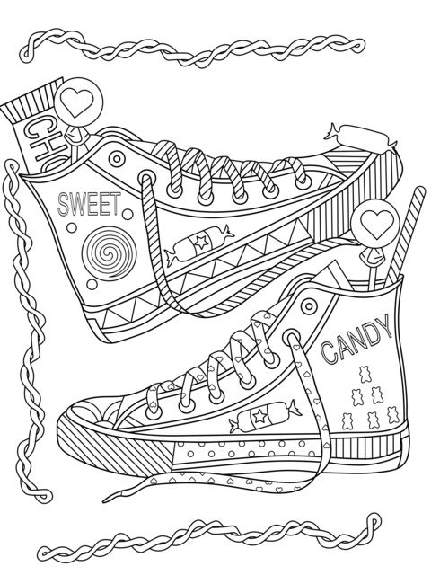 Candy - themed sneakers