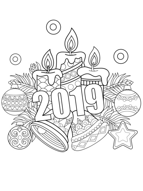 2019 Festival - themed Coloring Page