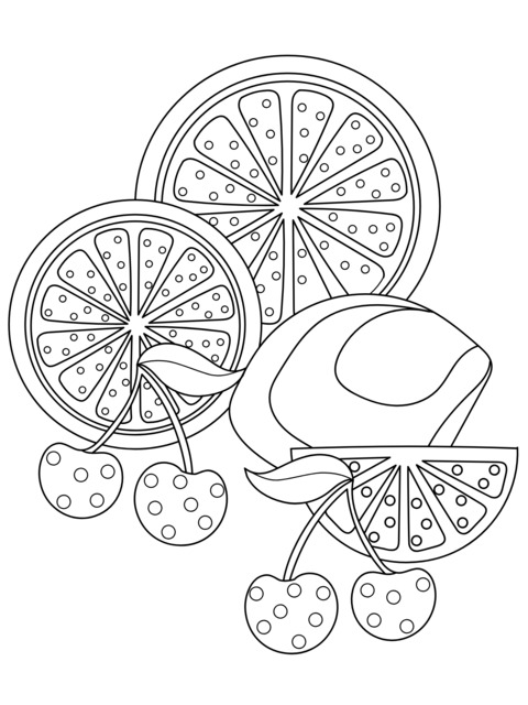 Diverse Fruit Illustration