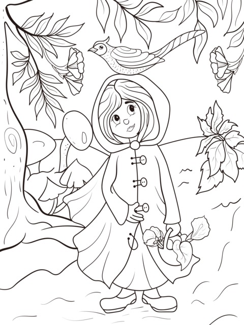 Little Red Riding Hood Coloring Page