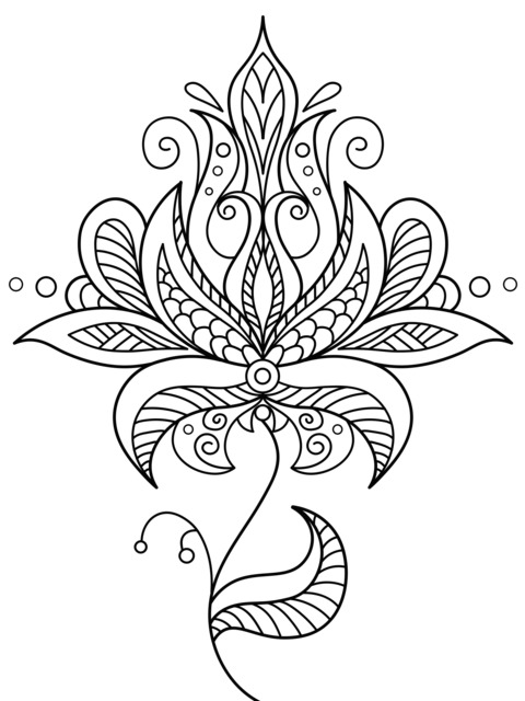 Beautiful Flower Coloring Page