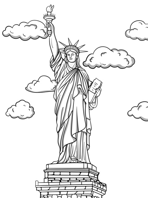 Statue of Liberty Coloring Page