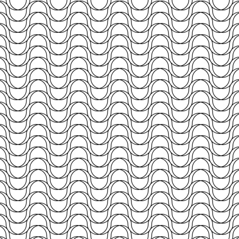 Geometric Wave Pattern Coloring Page