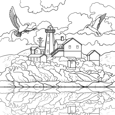 Lighthouse and Seaside Cottages