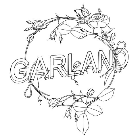 Garland - themed Coloring Page