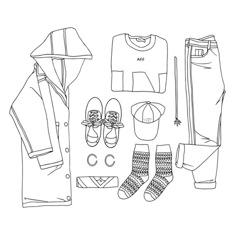 Collection of Clothing and Accessories