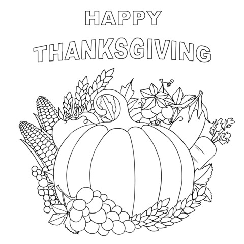 Happy Thanksgiving Illustration