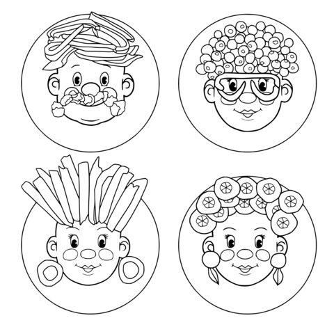 Avatars Decorated with Food