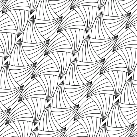 Colorful Fan - shaped Pattern