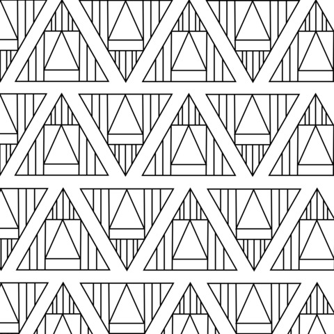 Geometric Pattern Coloring Page