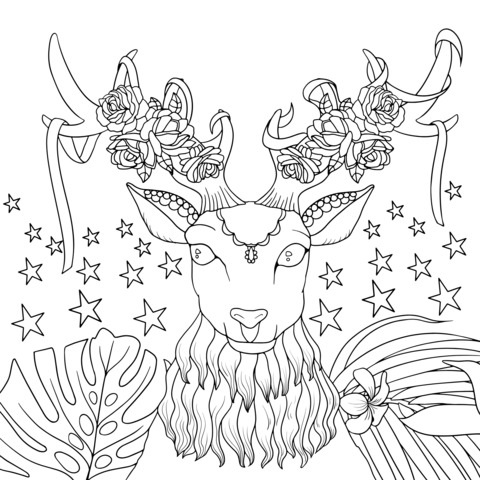 Ornately - decorated Deer