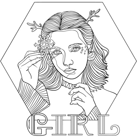 Girl - themed Coloring Page