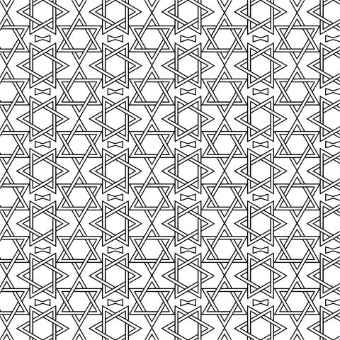 Colorful Geometric Pattern Coloring Page