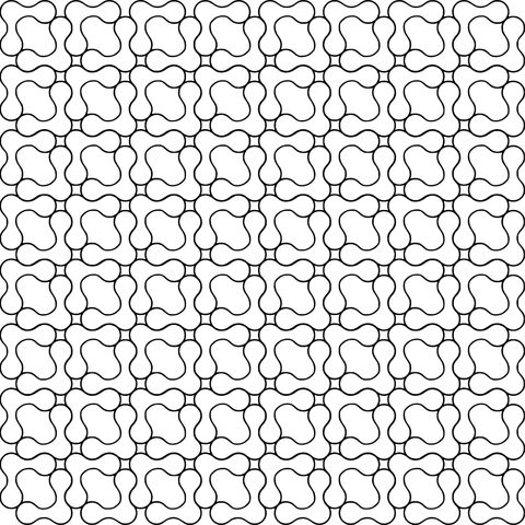 Geometric Pattern Coloring Page Example