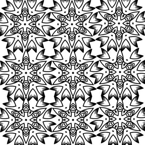 Beautiful Geometric Pattern Coloring Page