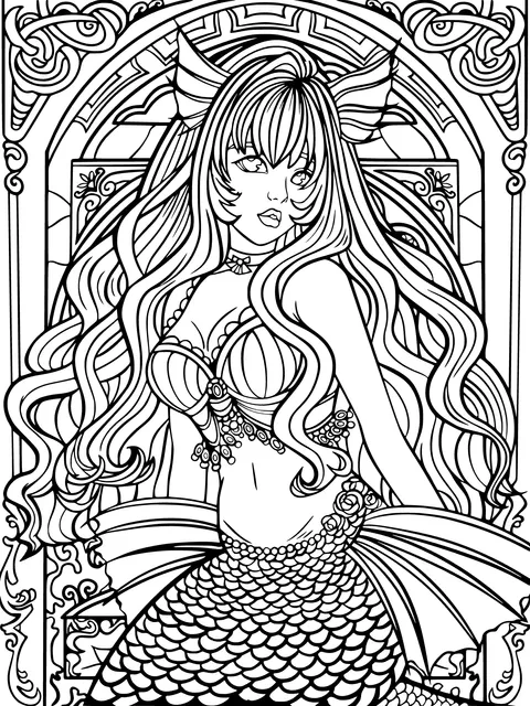 Dreamy Mermaid Girl