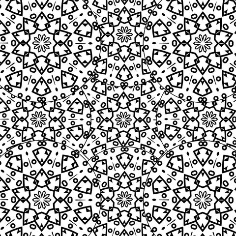 Exquisite Mandala - style Coloring Page Pattern