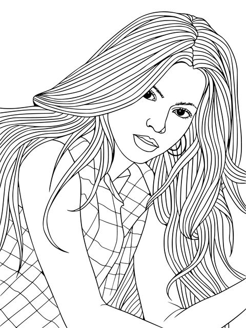 Fashionable Woman Coloring Page