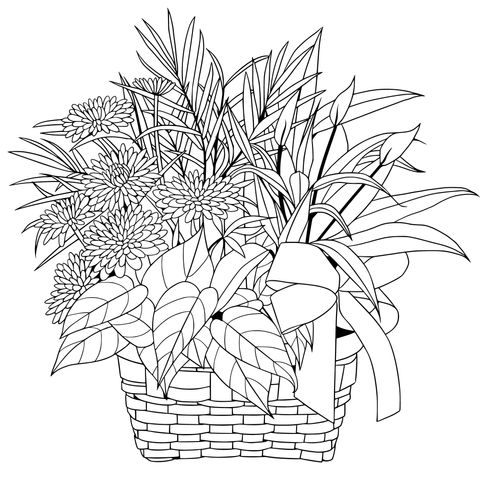 Flower - woven Basket