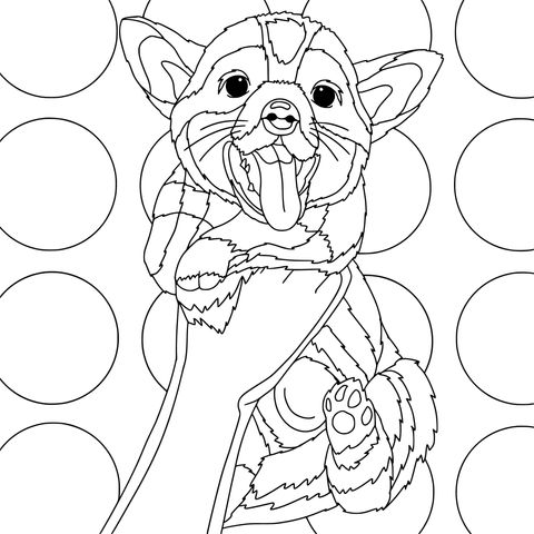 Cute Puppy Coloring Page