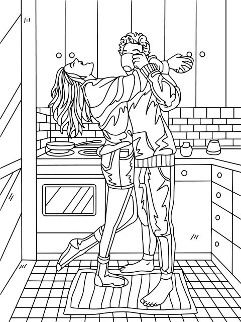 Romantic Dance in the Kitchen