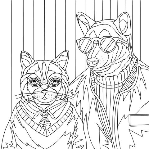 Fashion - dressed Cat and Dog