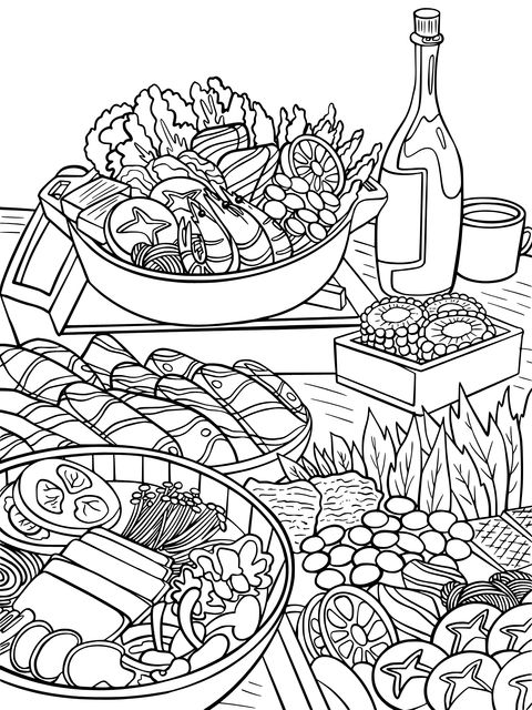 Abundant Food Coloring Page