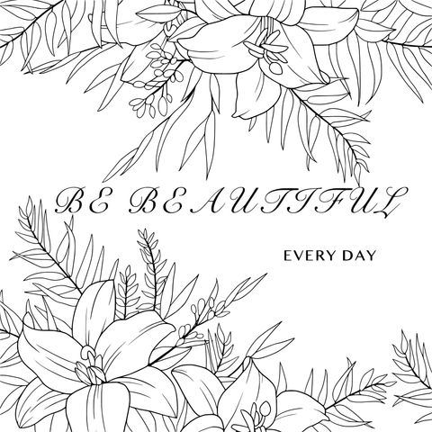 Beautiful Flower Coloring Page