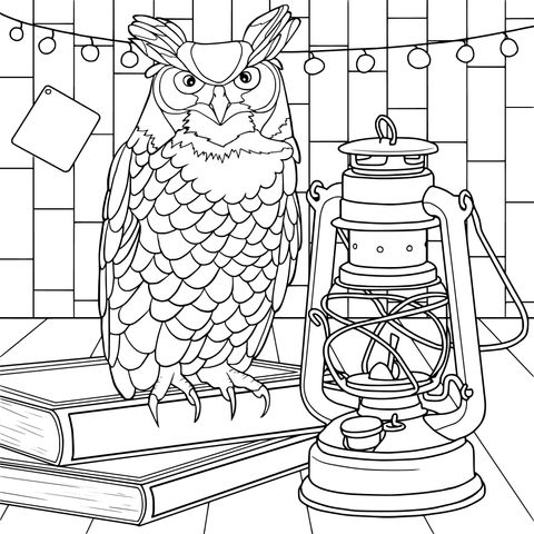 Owl and Lantern