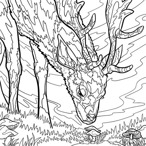 Elk Coloring Page: A Beautiful Creature in Nature