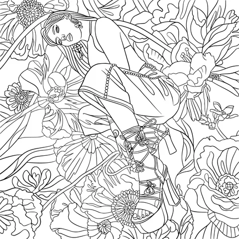 Woman among Flowers