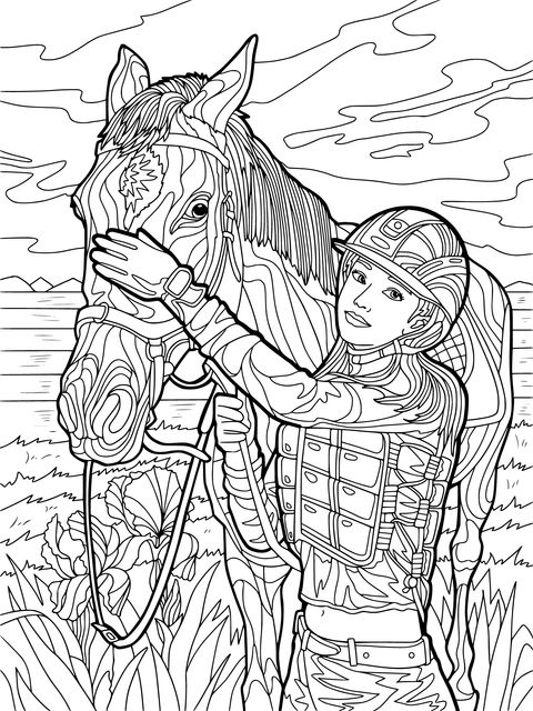 A Warm Moment Between a Woman and a Horse