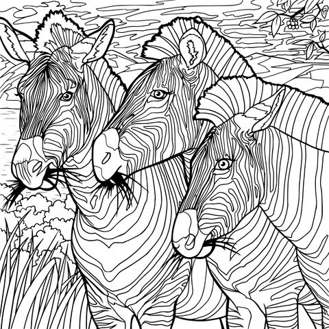 Three Zebras