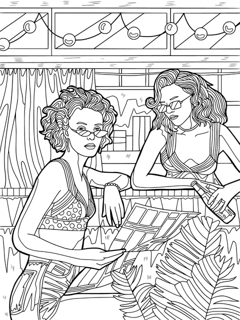 Two Ladies' Leisure Time