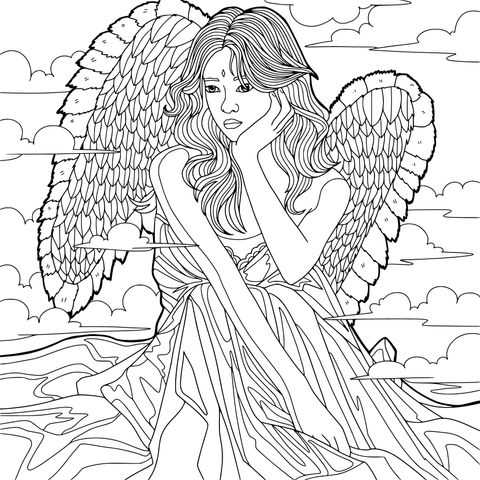 Dreamy - winged Maiden