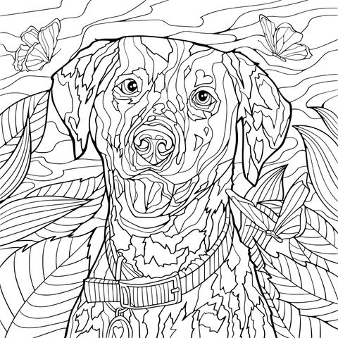 Cute Dalmatian Coloring Page