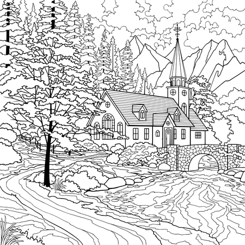 A Fairy - tale Cottage by the Mountain Lake