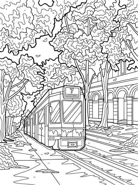 Autumn Tram Journey