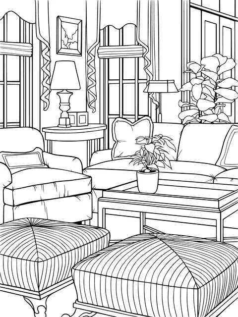 Cozy living - room scene