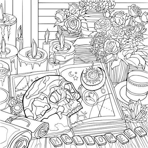 Halloween - themed Magic Still - life
