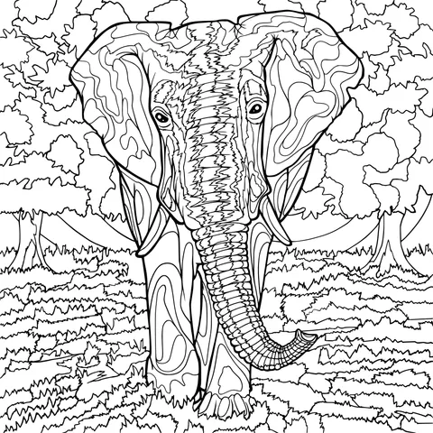 Elephant in Autumn