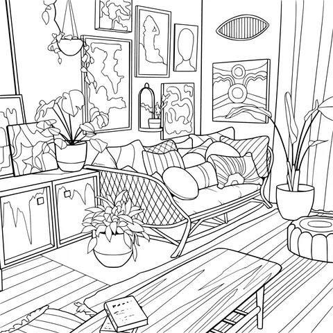 Colorful Living Room
