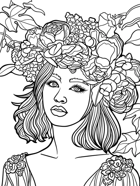 Woman with a Flower Crown