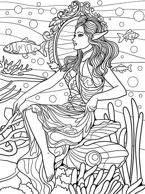 Elven Maiden Under the Sea