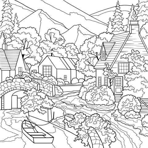 Beautiful Autumn Countryside Scenery