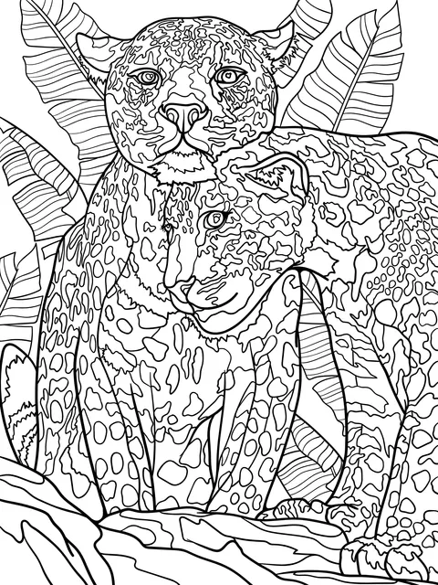 Two Leopards in the Jungle