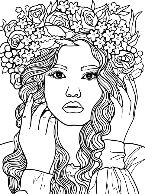 Woman with a Flower Crown