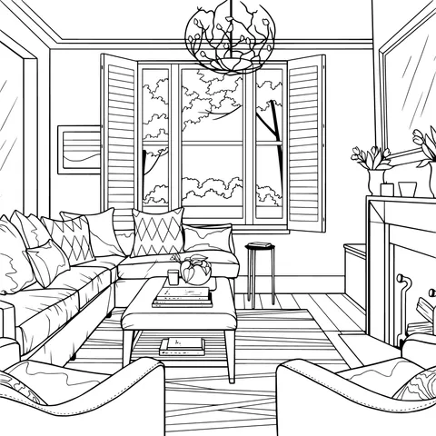 Cozy living - room view